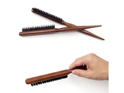 Pincel De Pelo Con Mango De Madera Peine Voluminizador Anticaída Masaje Scalp Peine De Peluquería