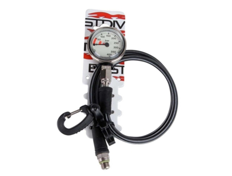 Manómetros BEST DIVERS Pressure gauge with xtreme hose