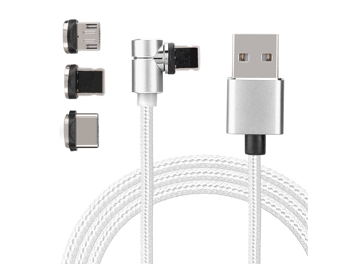 Cable de datos magnético 3 en 1 compatible con múltiples dispositivos EOOCOO.