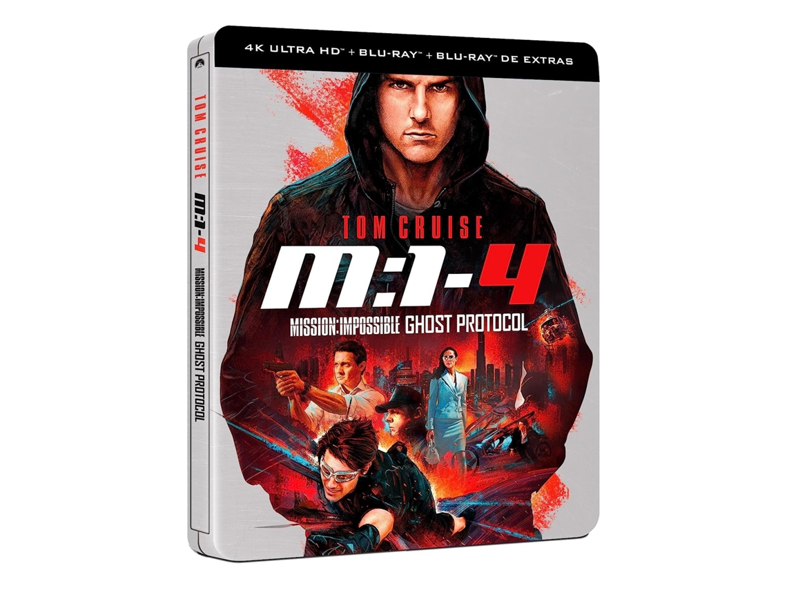 Mission: Impossible Ghost Protocol 4K Ultra Hd + Blu-Ray Extras Steelbook /