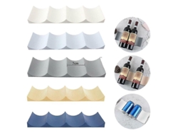 Soporte Para Botellas De Vino Y Cerveza, Organizador Para Refrigerador En Pp Gris Oscuro