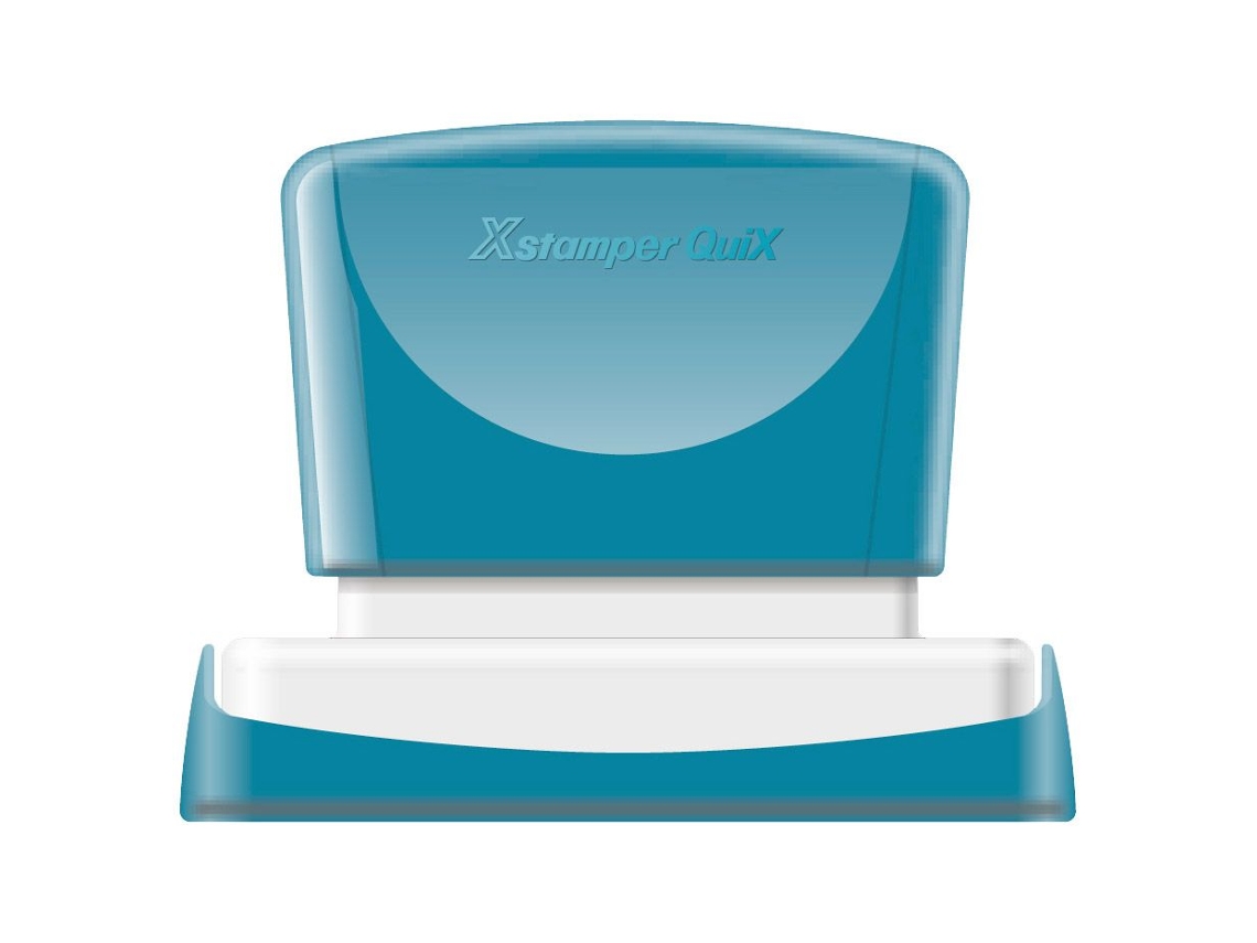 Quix Sello Personalizado X'STAMPER (Azul - 36 X 61 Mm)