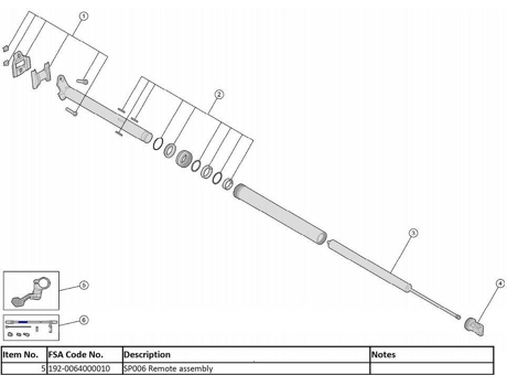 Sillín de Ciclismo FSA Flowtron Remote Control Lever (Tamaño Unico)