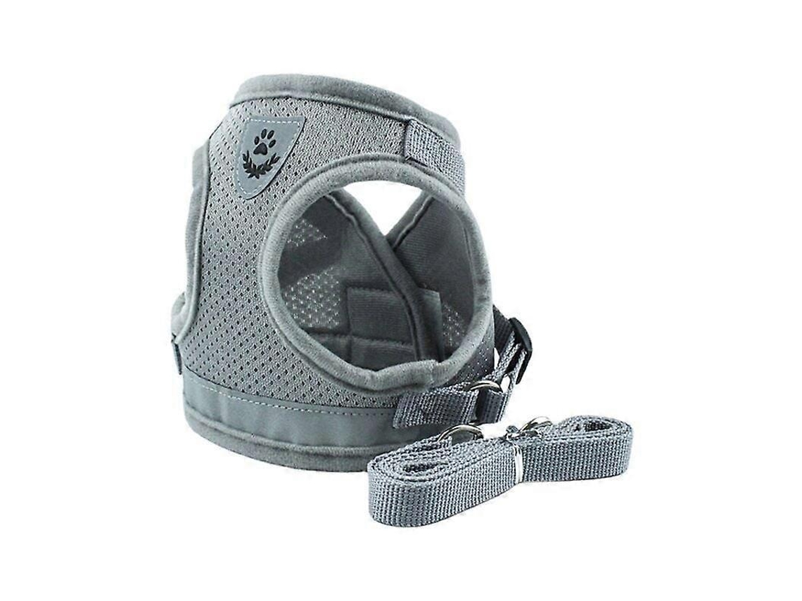 Correas Reflectantes Ajustables Para Perros Y Gatos Confortables Y Lavables Talla M Gris