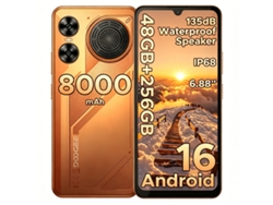 Doogee M30 4g 6gb 256gb 6.88" 120hz 8000mah Android 16 Naranja