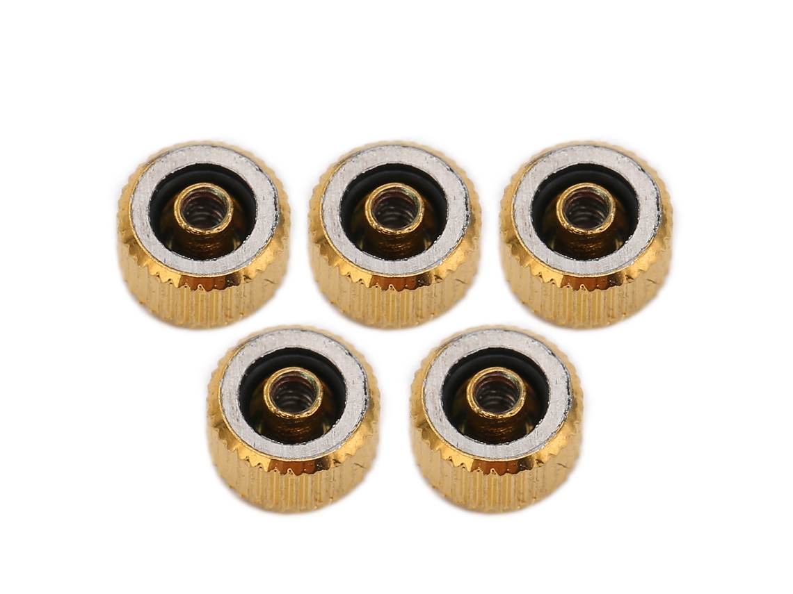 5 Piezas De Repuesto Para Corona De Reloj, Kit De Reparación De Acero Dorado, Accesorios De 3 Mm