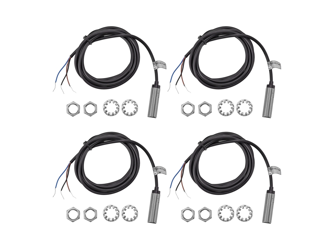Yncm2026-4 Conjuntos Interruptor De Proximidad Inductivo 12mm Npn 3 Cables No 6-36vdc Rango 2mm