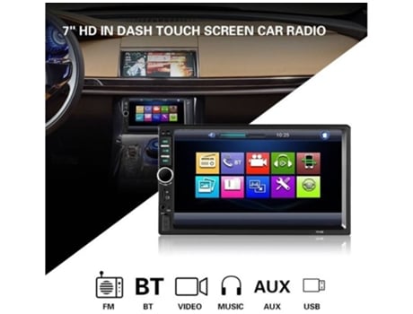 Autorradio Stereo MP3 MP5 Player FM Pantalla 7" USB Bluetooth