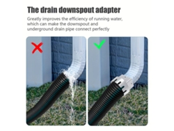 Adaptador para tanque de agua de lluvia y aguas residuales Pickifypunnyb Slo Slowmoose