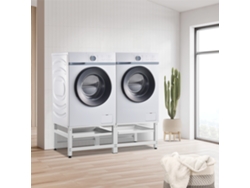 Soporte para Maquinas de Ruepa [EN.CASA] (Acero - Blanco - 124 x 54 x 37 cm)