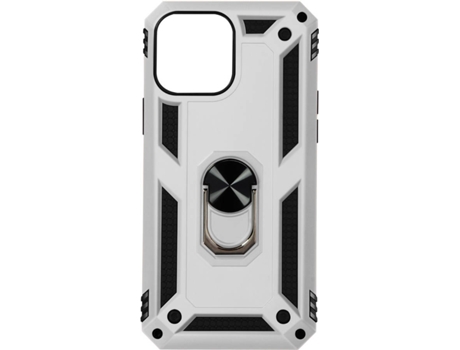 Funda Apple iPhone 13 Pro AVIZAR con Anillo de Soporte (Plateado)