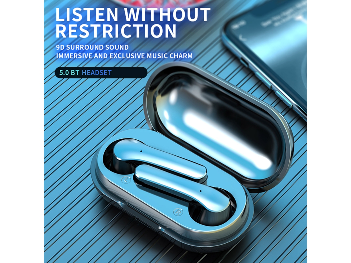 Fone De Ouvido Lb-20 Tws Bluetooth 5.0 Mini Earbuds Touch Control Redução De Ruído À Prova D'água