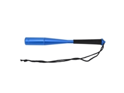Martillo de pesca de aleación de aluminio con mango azul suave.
