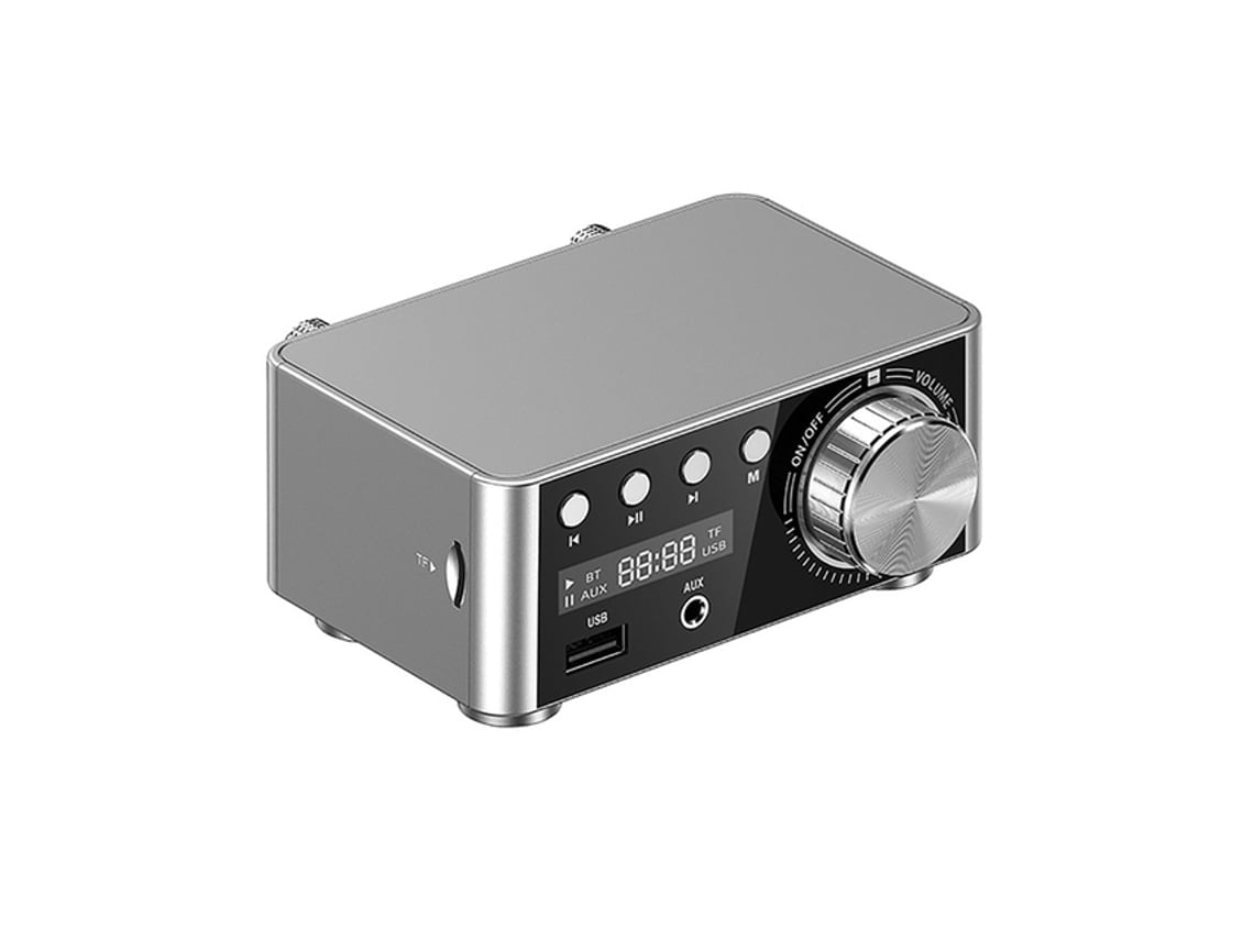 Mini Amplificador De Potencia De 50w+50w Ma12070, Amplificador De Audio Digital Con Bluetooth 5.0, Clase D, Entrada Usb Aux Y Ranura Para Ta