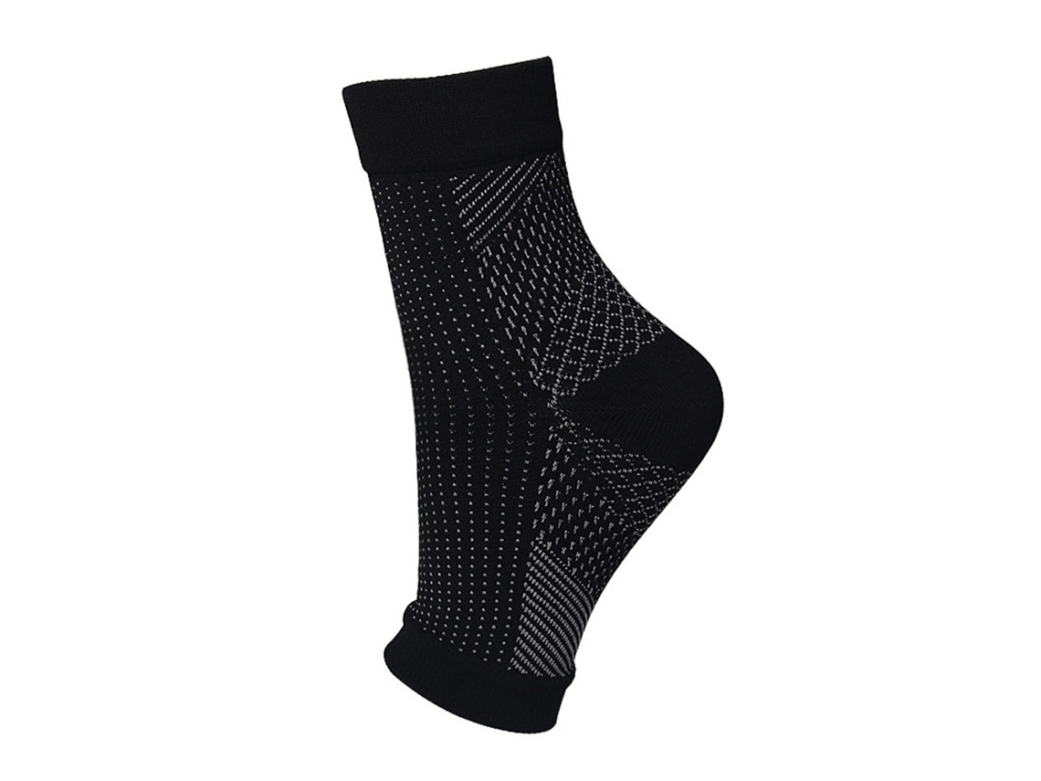 (negro, 1 Par, L-xl) Calcetines De Compresión Antifatiga Con Soporte De Tobillo Para Correr, Andar En Bicicleta Y Jugar Al Baloncesto.