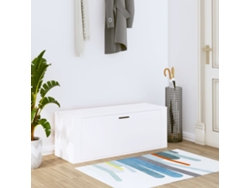 Zapatero Organizador de Pared 100X35X38 Cm Derivados de Madera Blanco