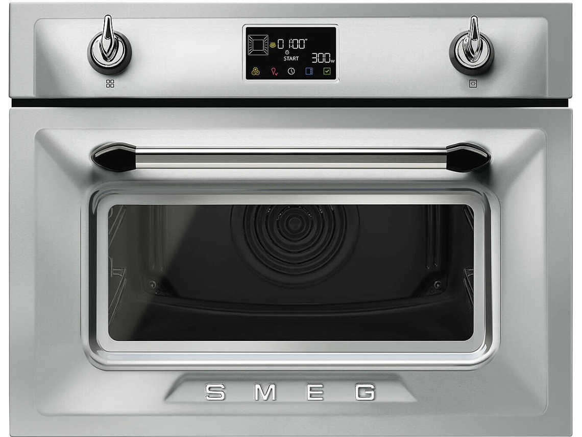 Horno Micro-ondas SMEG SO4902M1X (40 L - 59.7 cm - Hidrolítico - Inox)