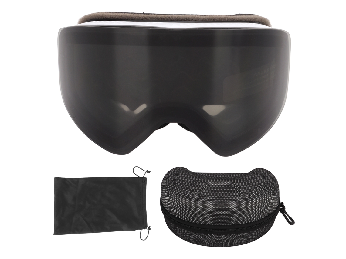 2026-gafas De Esquí Con Lente Magnética Anti Niebla Protección Uv Para Snowboard Outdoor Otg Marco Negro Lente Negra