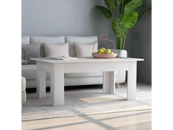 Mesa De Centro Madera Contrachapada Blanco 100x60x42 Cm