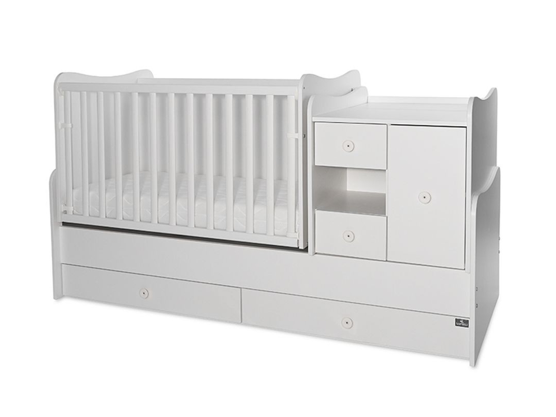 Cuna convertible en cama MINIMAX de LORELLI Blanco