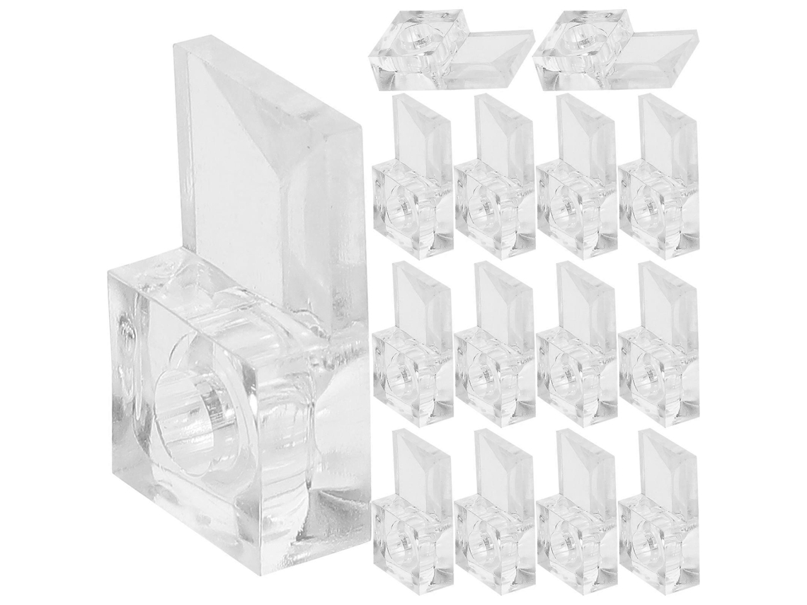 Rebe 20 juegos de clips para kit de colgado de espejos en pared Soporte para espejo sin marco 2.10x1.20x0.60cm Transparente