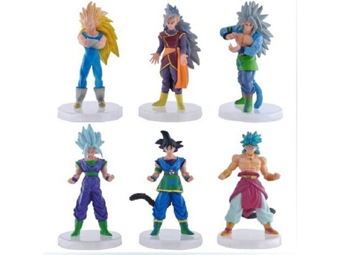 6 Figuras EASTVAPS Dragon Ball Z Super Saiyan Son Goku Vegeta