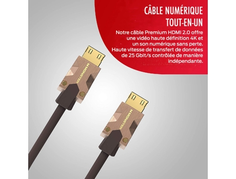 Cable HDMI MONSTER M2000 UHD 4K HDR10 25GBPS