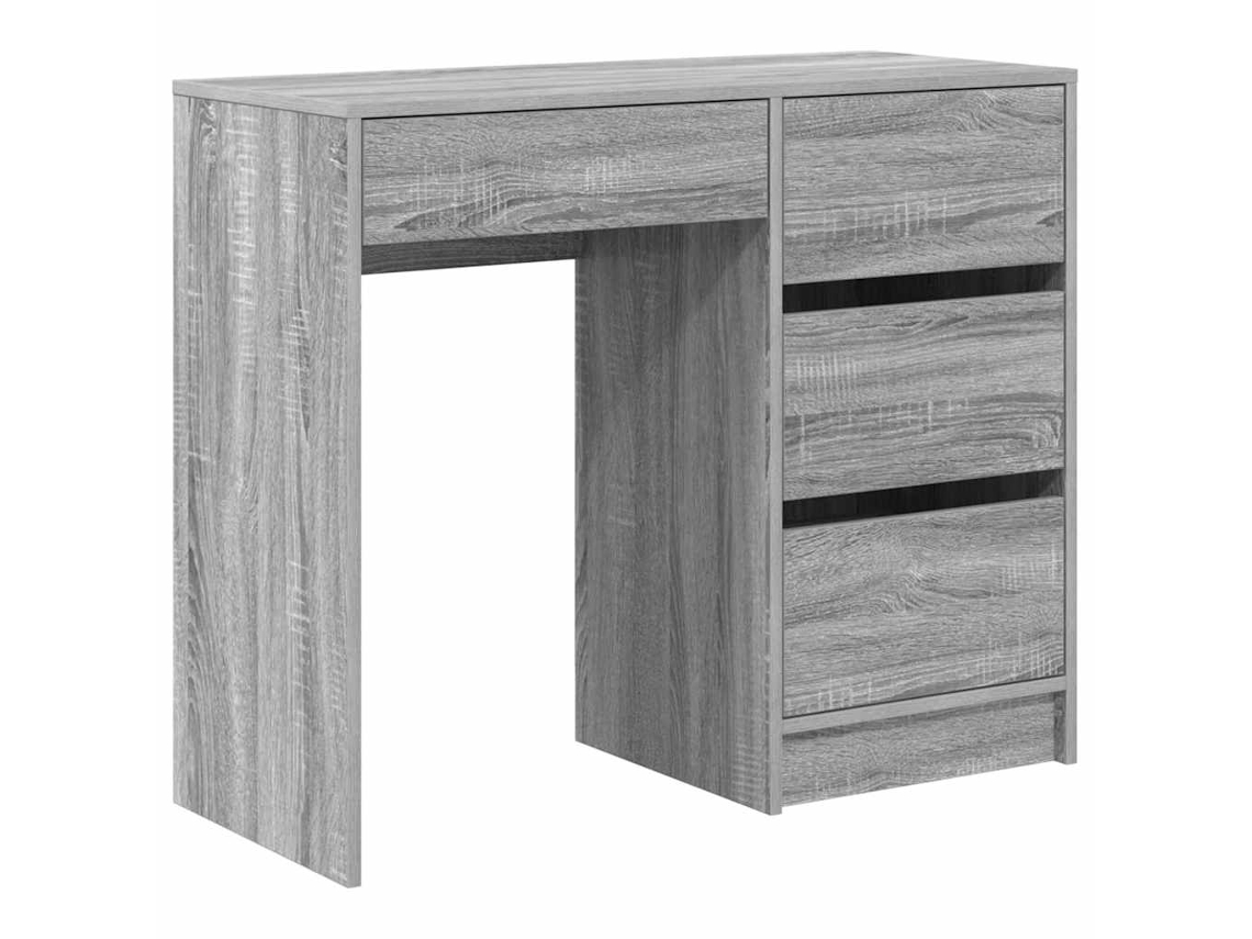 Escritorio Sonoma Gris | Escritorio secreter 90 x 37,5 x 75 cm Madera procesada