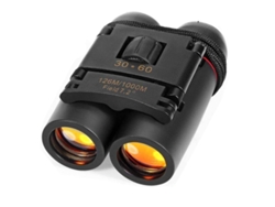 Binoculares compactos 30x60, impermeables, plegables y minitelescopios con zoom de visión diurna y nocturna para exteriores Yizhood (negro)