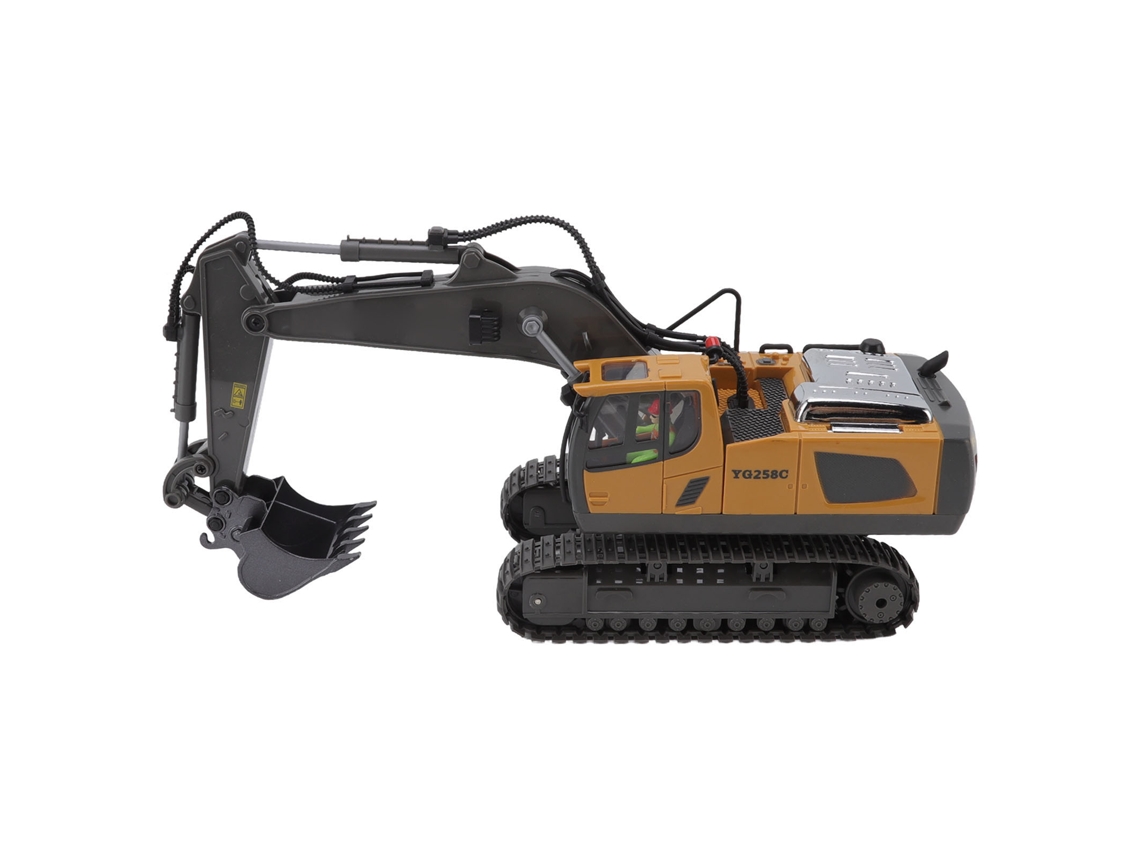 Excavadora De Juguete Con Control Remoto A Escala 1/20, 11 Canales, 2.4g, Vehículo De Construcción Para Niños Bc1043