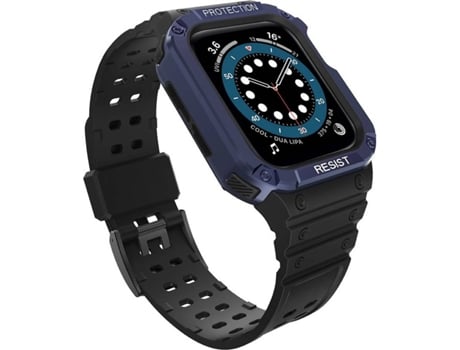Funda Apple Watch Series 7/6/5/4/3/2/Se (41/40/38 mm) LMOBILE (Negro)