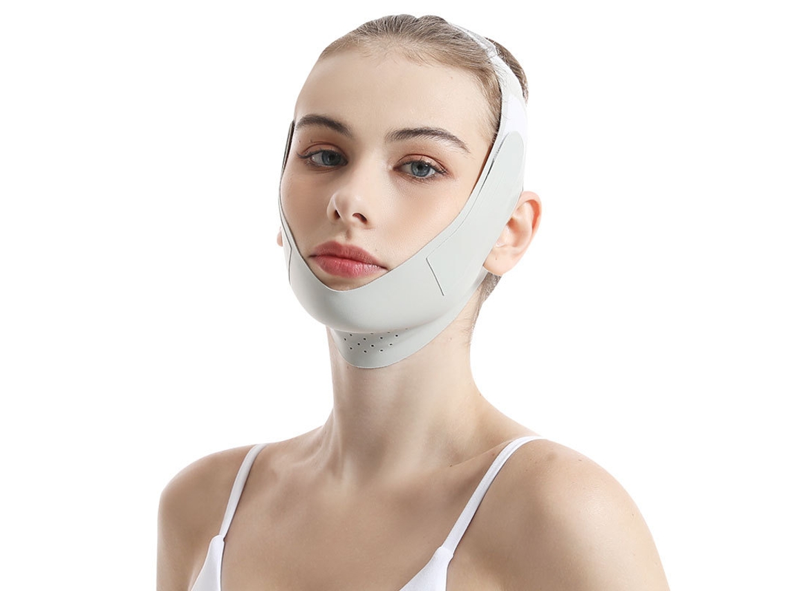 Máscara De Lifting Facial Em Formato De V Para Mulheres Para Remoção De Queixo Duplo E Lifting Facial Bandagem Modeladora De Rosto Em V GERTIZ