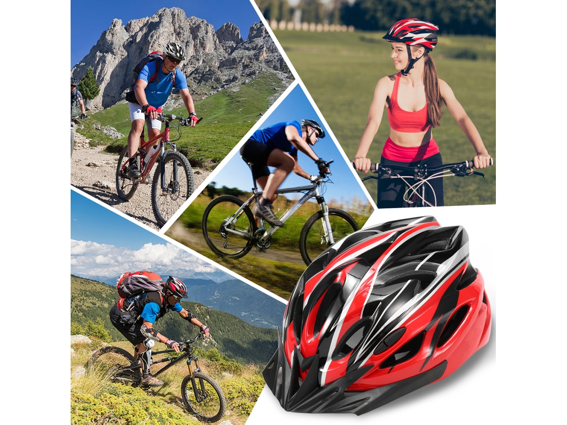Casco Ligero Para Bicicleta Con Visera In-mold Mtb Carretera Deporte Protector Hombre Mujer