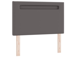 Cabecero LED Gris 90 cm Piel Sintética EXCLUSIVA MAISON