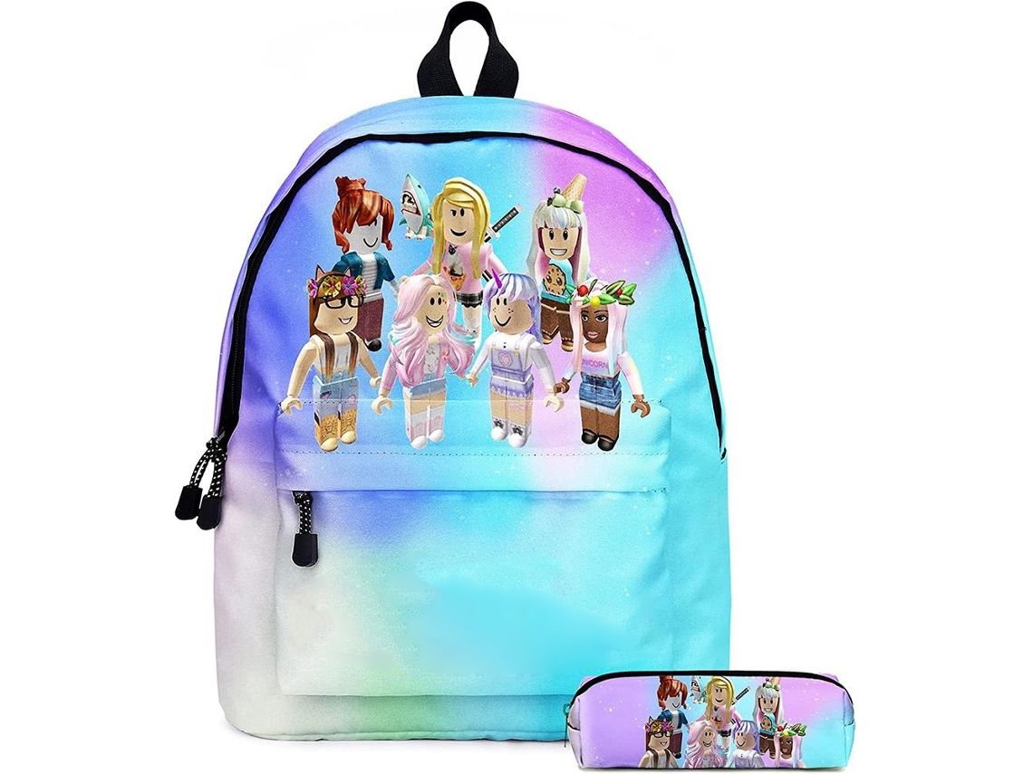 Conjunto De 2 Piezas: Mochila Infantil Con Diseño De Dibujos Animados Y Estuche Para Lápices, Ideal Para La Escuela, Viajes, Acampadas Y Como Regalo.