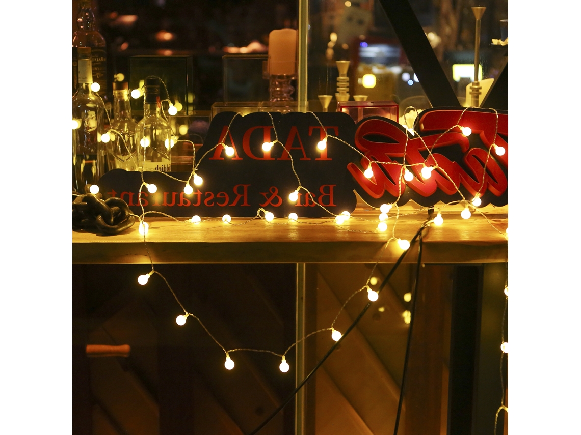 Guirnalda de luces LED Tomshine 2026 de 18 m con 150 bombillas, mando a distancia, 8 modos de iluminación y luz blanca cálida para decoración de interiores y exteriores.