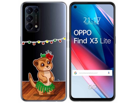 Carcasa Oppo Find X3 Lite TUMUNDOSMARTPHONE Dibujos Transparente Multicolor