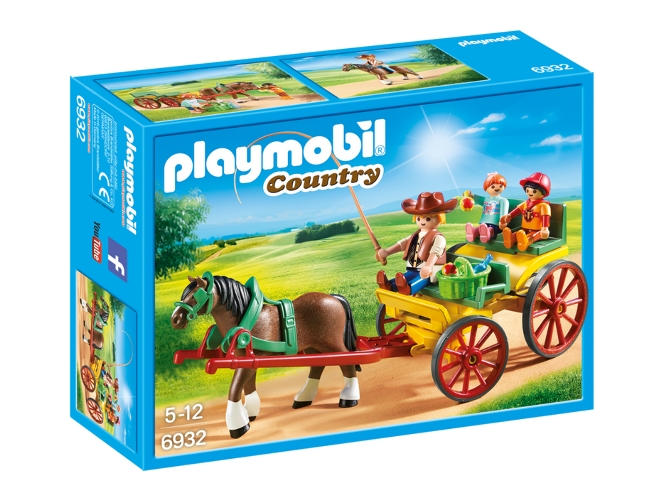 PLAYMOBIL: Carro con caballo (Edad Mínima: 4 - 29 Piezas)