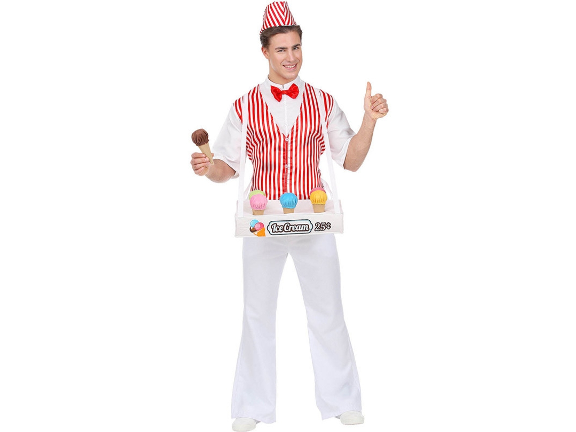 Disfraz de Hombre WIDMANN vendedor tradicional de helados (Tam.: M/L)