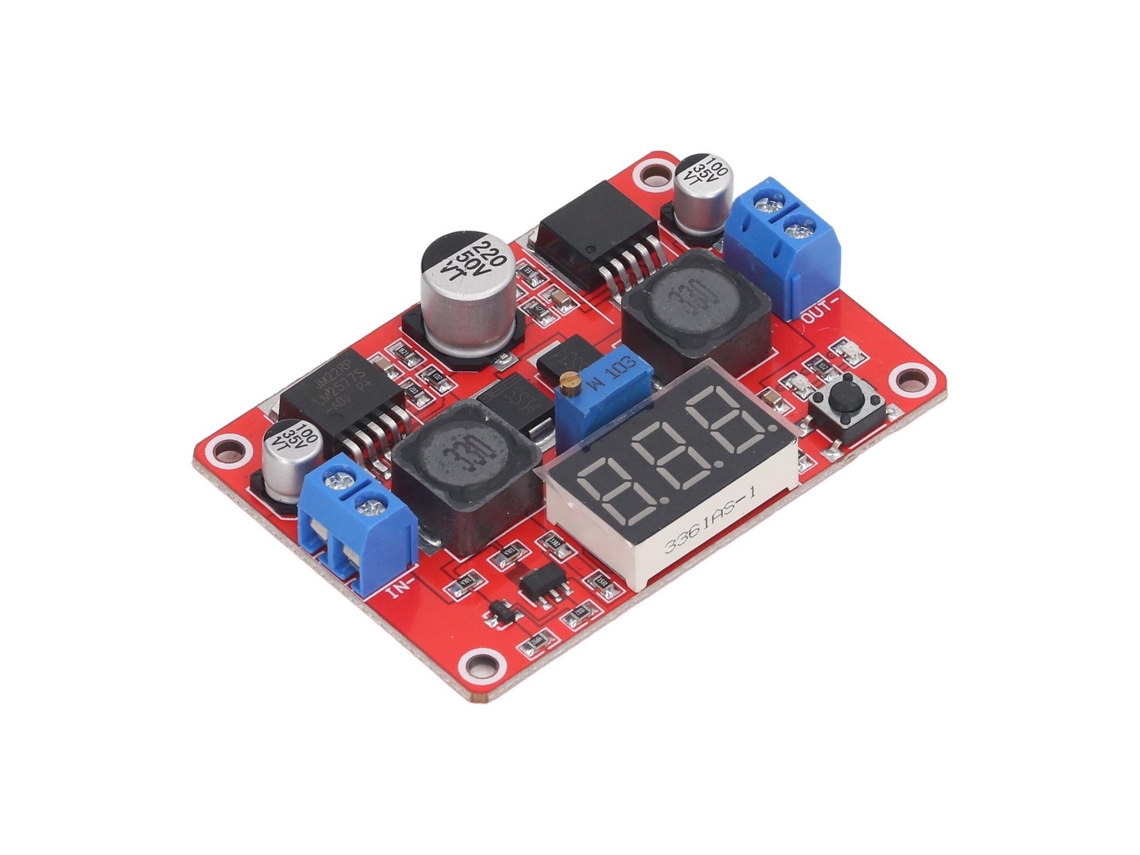 Módulo Convertidor Dc A Dc Boost Buck Regulable Con Voltímetro 3.5v‑28v Fuente De Alimentación Ajustable