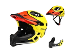 Casco infantil desmontable MDUG, amarillo