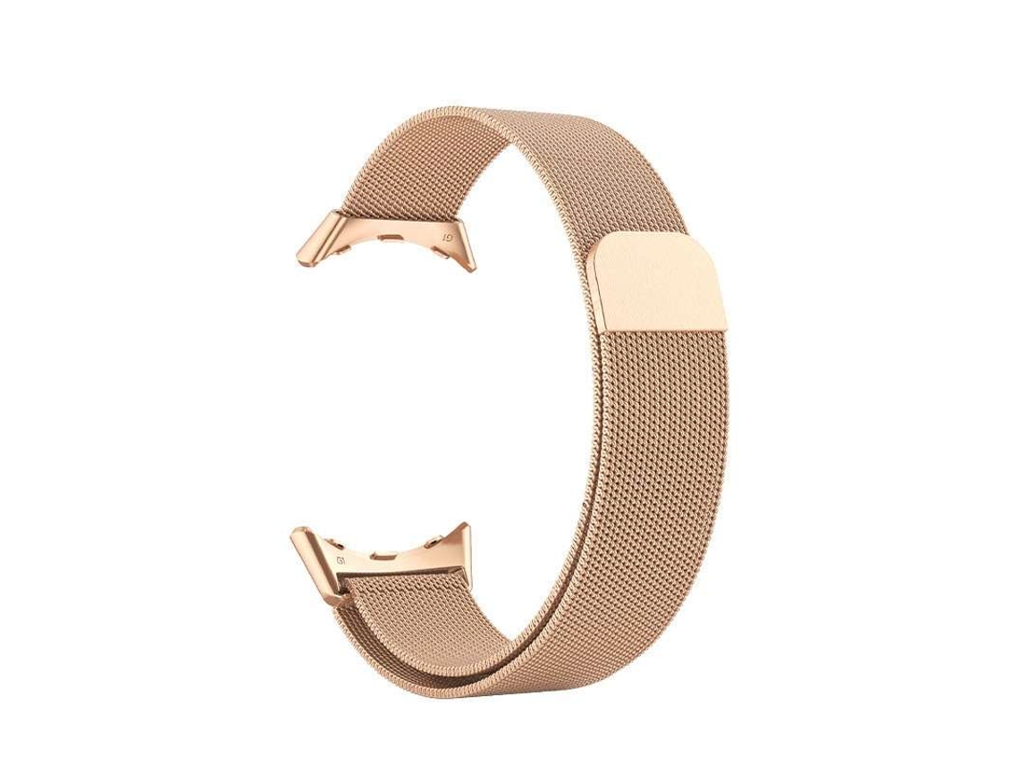 Correa Milanese Mesh Acero Inoxidável Google Pixel Watch Rosa Dorado