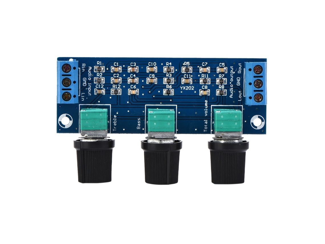 Placa De Ajuste De Graves Y Agudos Atenuada Pasiva Yx202 Con Control De Volumen Regulador