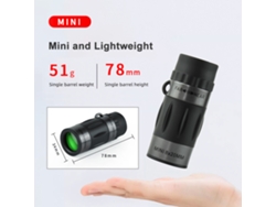 Monocular Telescopio Para Iphone Y Smartphone, Mini Monocular Portátil Para Adultos, Visión De Largo Alcance