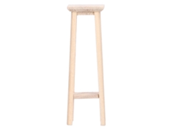 Rebe-taburete Alto De Madera Para Casa De Muñecas 1:12, Mueble Miniatura Simulado, Accesorio De Juguete