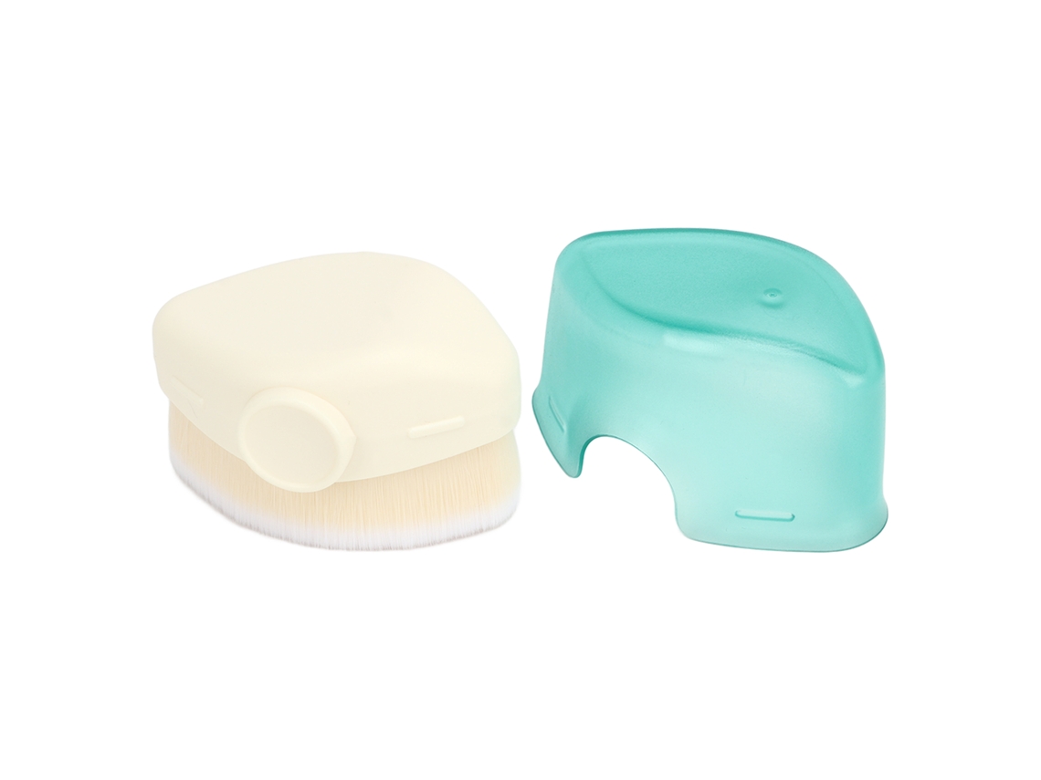 Pincel Para Polvo De Uñas Portátil Suave Para Eliminar Polvo Y Limpieza En Manicura Y Maquillaje Verde