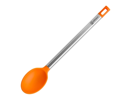 BRA Efficient - Cuchara de Silicona con Mango en Acero Inoxidable. Naranja