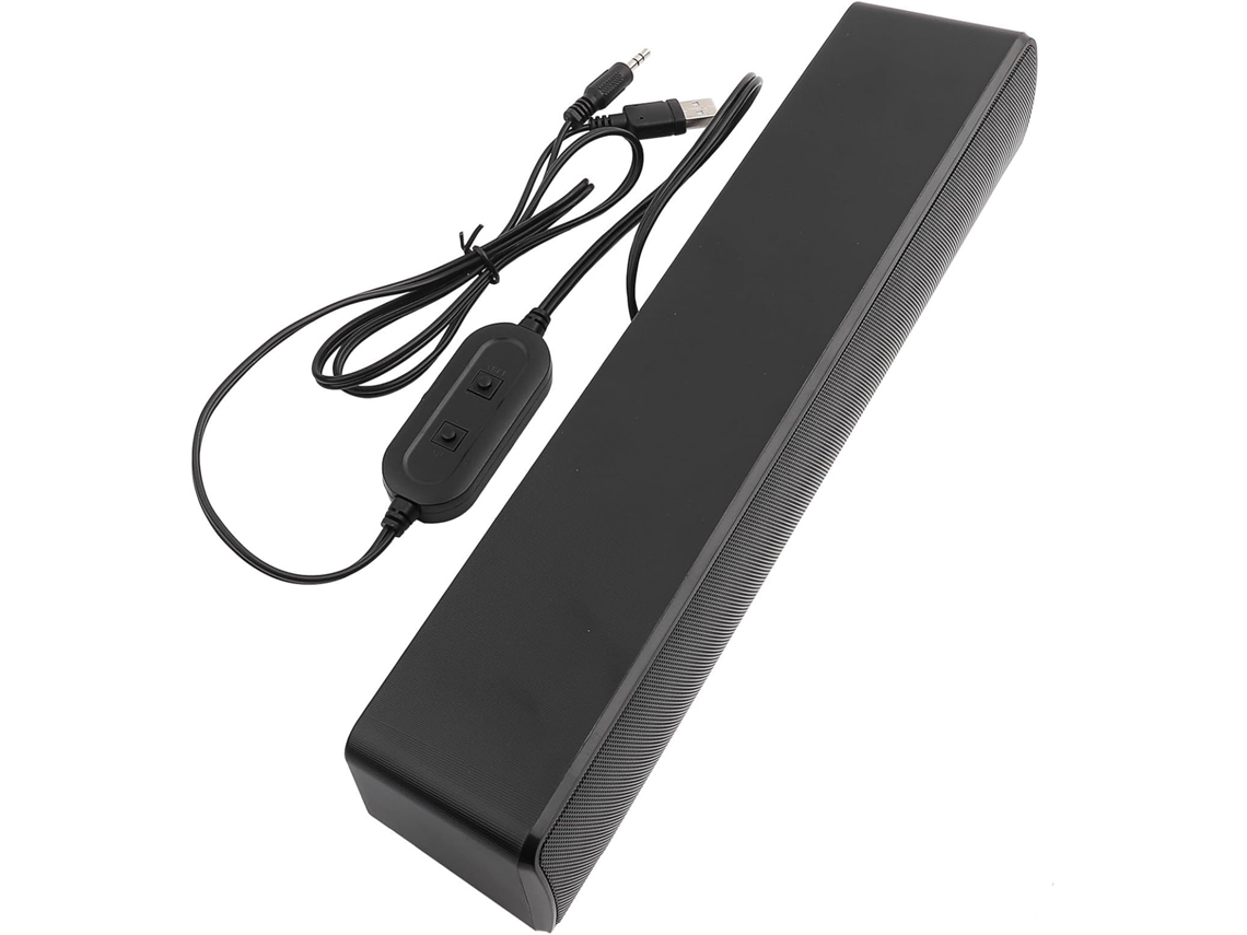 Barra De Sonido Estéreo Usb Con Cable Y Reproductor De Música Portátil Con Graves Potentes