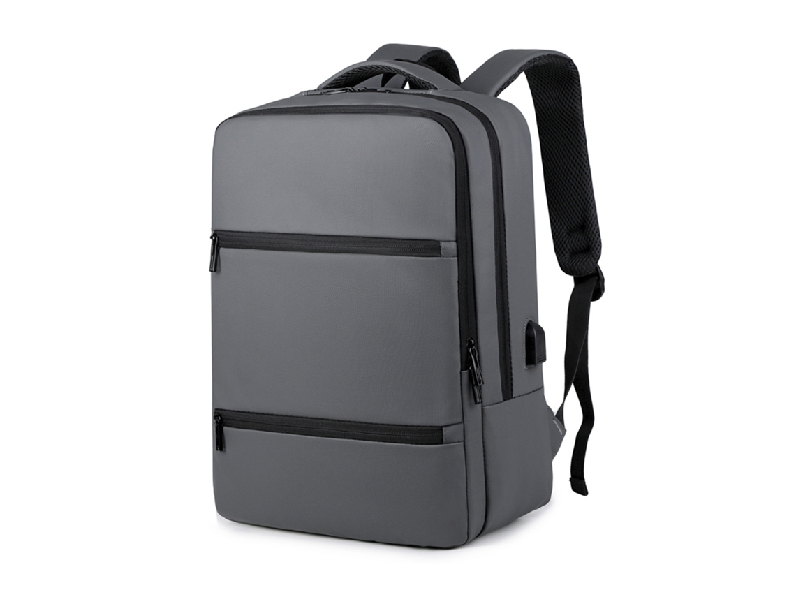 Mochila de viaje impermeable y muy resistente con conexión USB. Acolchada y ventilada.