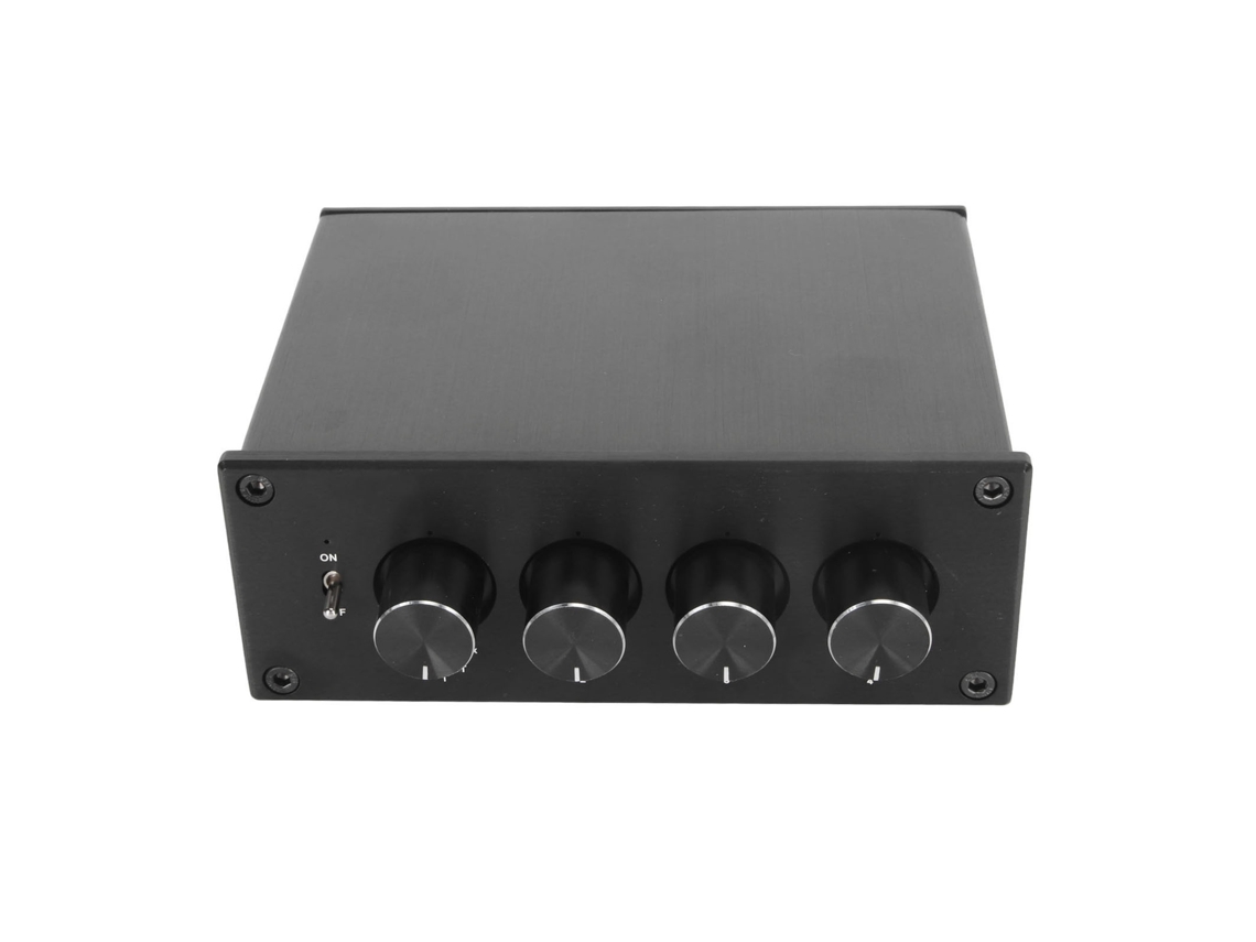 Divisor Estéreo 1 Entrada 4 Salidas Amplificador De Auriculares De Baja Distorsión 100‑240v Enchufe Eu